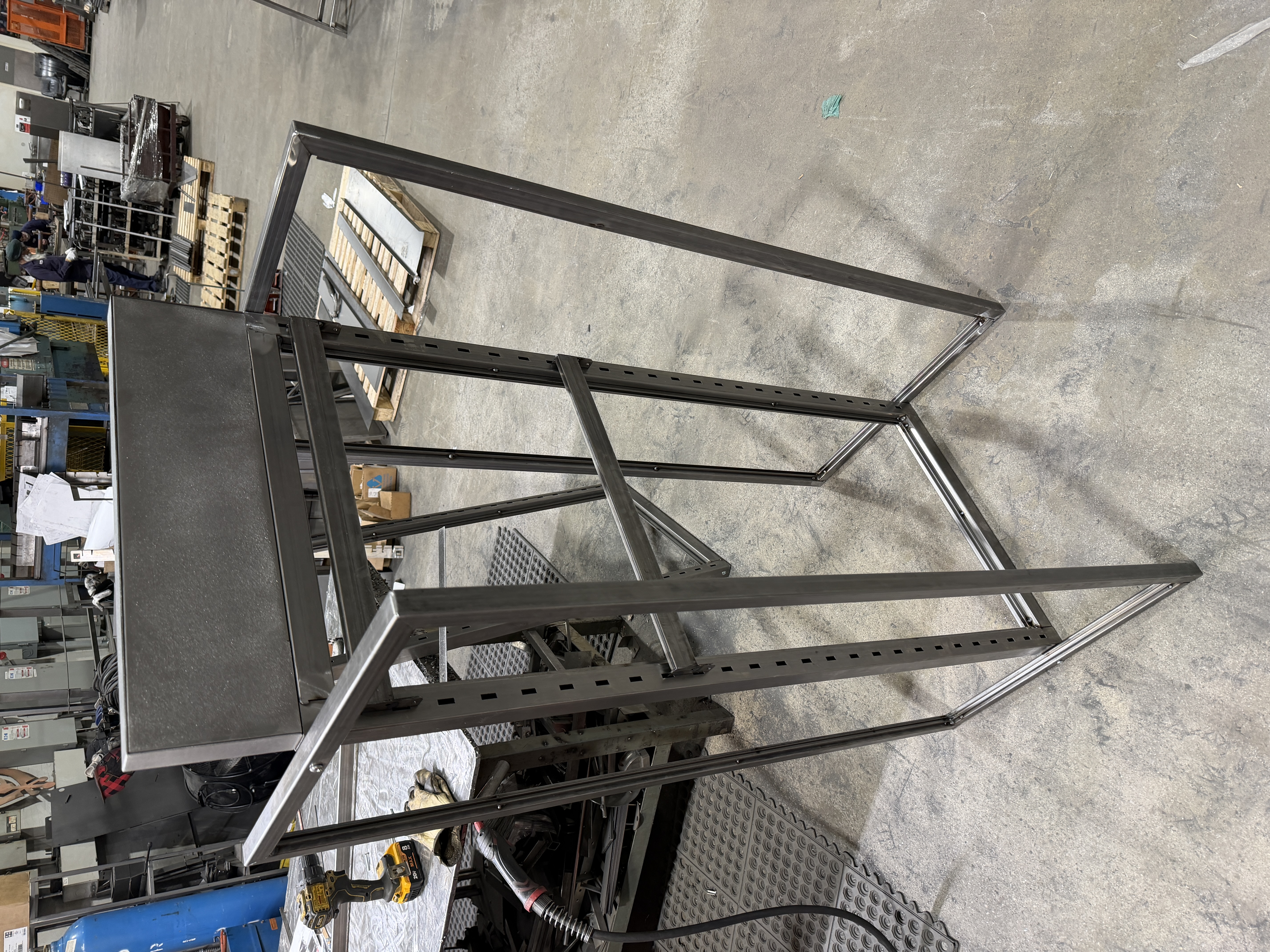Metal frame retail display prototype