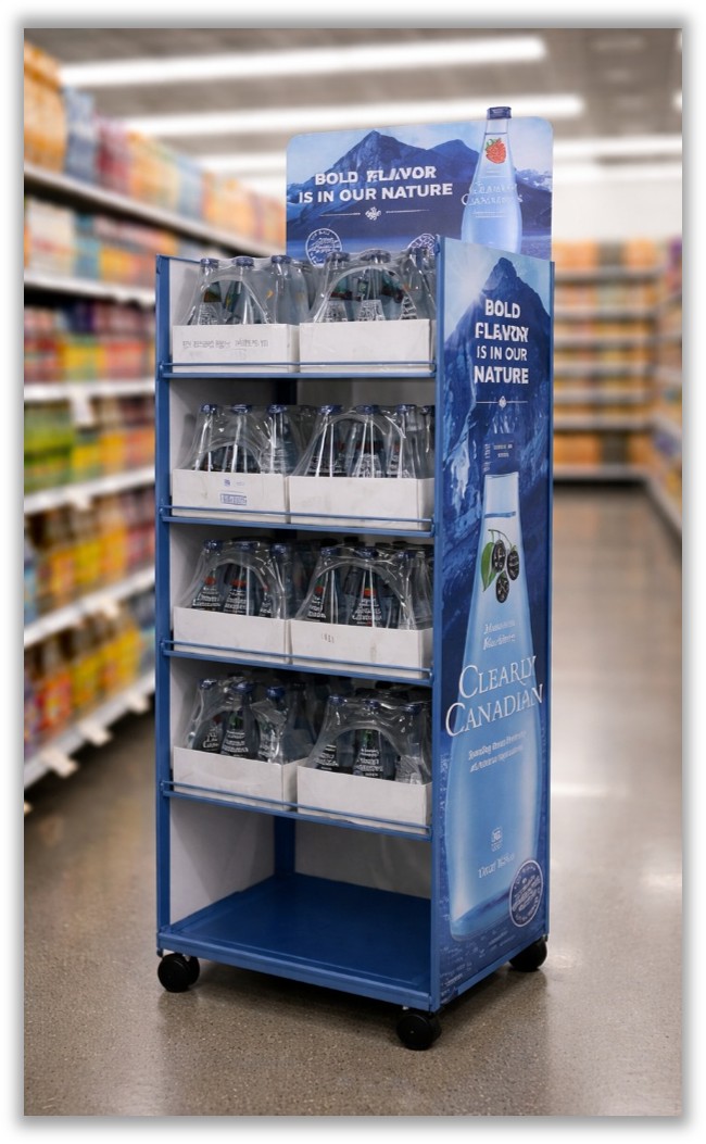 Clearly Canadian display